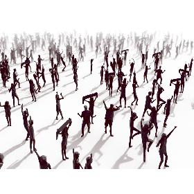 Low Poly Posed People Pack 6 model